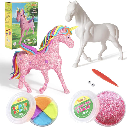 TOYLI Unicorn Modeling Art, Unicorn Art Craft Kit, Unicorn Arts and Crafts for Kids 4-6, Unicorn Arts and Crafts for Kids by TOYLI