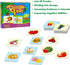 48 Food Matching Puzzles - Pre-Primer in 2 Pieces, Perfect for Preschool Learning (24 Blocks Double Sided)