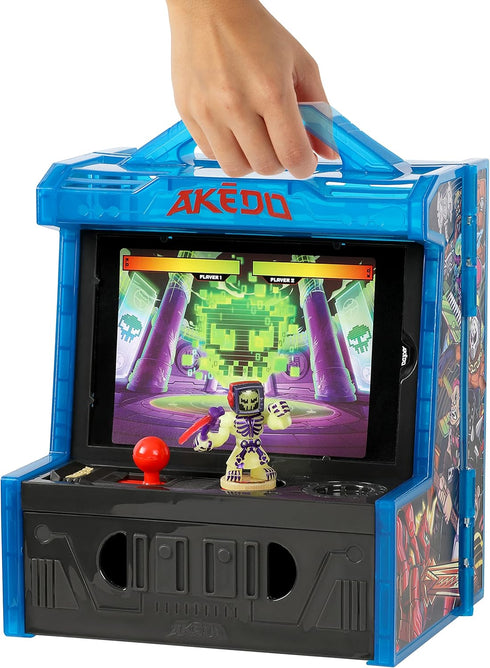 Akedo Ultimate Arcade Warriors Collector Case Mini Battling Action Figures - Multicolor for Ages 6+