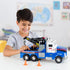 15" Winch 3+ Mighty Fleet Mighty Motorized Tow Truck Toy Vehicle with Lights, Sounds, Working & Traffic Cones Batteries