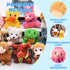 24 Pack (24 3" JOYIN Mini Animal Plush Toy Assortment Units Each), Animals Keychain Decoration for Kids, Small Stuffed
