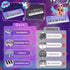 Drmukie 4 37 3 4 5 6 7 Upgraded Piano Keyboard Kids Toy for Year Old Girl Birthday Gift Key Purple Pianos