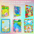 FTBox 3D 6 7 8 9 10 11 12 Crafts Gift for Girls, DIY Felt Flowers Wooden Vase Picture Frame Painting Kit, Arts