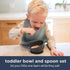 Babeehive Goods Bowls - Stress-Free Mealtime, Food-Grade Silicone, Sturdy Suction Bowl and Soft Spoon, BPA-Free