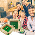DC-BEAUTIFUL Shut The Box Dice Game, Classic Board Game for 2-4 Players, Wooden Tabletop Game (Green)
