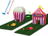 FunPark Inflatable Mini Golf Set 13-Piece Course with Adjustable Clubs, Balls, Putting