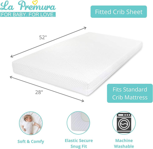 Set, 3 Set, La Premura Sleeping Moon Baby Nursery Crib Bedding Piece Standard Size Crib Bedding Blue and Grey