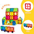 cossy 120Pcs Magnet Tiles Magnetic 3D Building Blocks Set for Kids 3+ with Stronger Magnets, Educational Construction