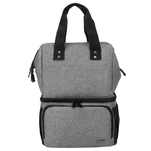 2 2 LUXJA Breast Pump Bag with Compartments for Breast Pump and Cooler Bag, Breast Pumping Case with Options