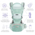 Eazy Buddy 4-in-1 3-44lbs Travel Buddy Baby Carrier | with Hip Seat and Sling | Adjustable Size for Dad & Mom | Back