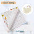 10 Pack 20'' 10'' 6 Tatuo Muslin Baby Burp Cloth Soft Washcloths x Layer Soft Absorbent Newborn Rags Towel for Baby