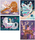 6+ DJECO LGA Enchanted World Mosaic Kit - Create Your Own Spark w/Glitter & Rhinestones for Home - Fun & Creative