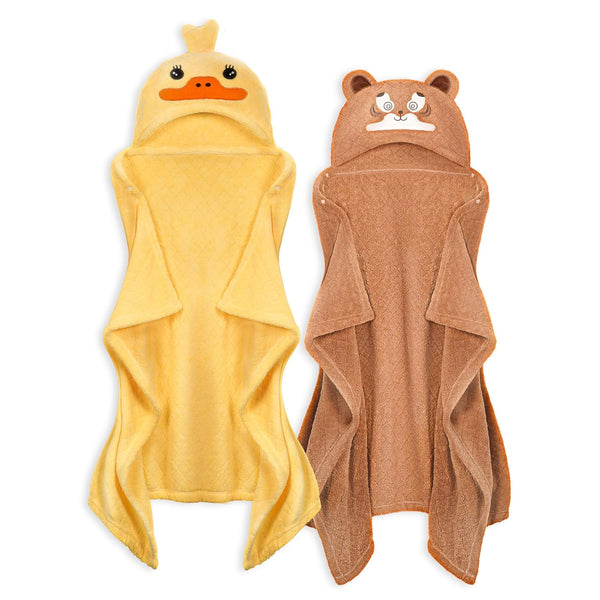 FUBANRAY Toddler Bath Towel Kids Bath Towels Baby Towels with Hood Toddler Towels