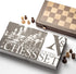 15" Set, 3" 2 Set A&A Magnetic Wooden Chess Handmade King Height Staunton Chess Pieces with Extra Queens, Folding
