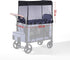 W2 W2, SeedFuture Mosquito Net Cover for Stroller Wagon, Mosquito Net Compatible with WONDERFOLD Black