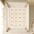 Jynexis 52x28 Ice Cream Cherry Beige Print Baby Crib Sheets, Cotton Fitted Crib Sheet, Soft Breathable, Fits Standard