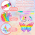 Pop Purse Pack Toy, Unicorn Rainbow Shoulder Crossbody Mini Keychain, Birthday Gifts for Kids Girls