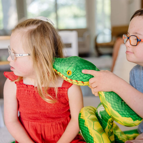 Melissa & Doug Giant Boa Constrictor, Lifelike Stuffed Animal Snake