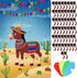Hooqict Pin The Tail on The Donkey Party Games for Kids Birthday