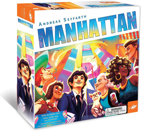 FoxMind Games: Manhattan, New Edition, Family Award Winning Board Game, 2 to 4 Players