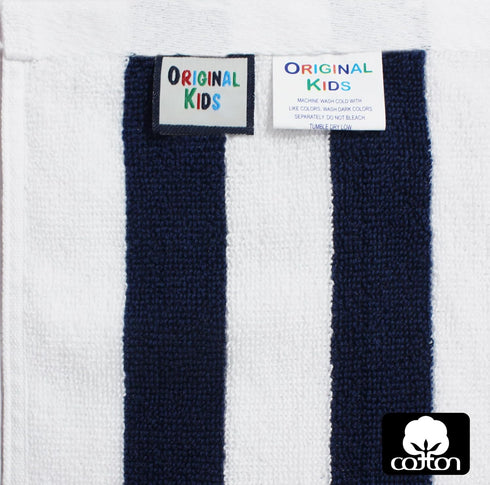 ORIGINAL KIDS Set 12 100% 450 12 12 Wash Cloth - of Cabana Stripe Washcloths - Cotton Yarn-Dyed Terry - GSM Quick Dry
