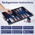 Backgammon Sets 11 inch 2 Backgammon Set Backgammon Set, for Adults - Classic Board Games for Players Adults - Small