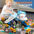 Set, Set Transport Cargo Airplane, Large Theme Airplane Toy Educational Toy Vehicle Play with Smoke Sound and Light