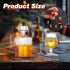 JJUNW 6 1:12 Set Pcs Scale Dollhouse Miniature Accessories, A of Exquisite Mini Whiskey Wine Bottle Bar Model