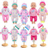 UNICORN ELEMENT 5 Sets Baby Doll Clothes for 14-18 Inch Dolls, 16