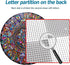 Bgraamiens Puzzle - Mandala Petals - 1000 Pieces Round Puzzle - Color Challenge for Adults and Kids