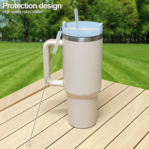 KEUYE 40/30/20 oz 10mm (5Pcs) Stanley Straw Cleaner Brush, Reusable Extra Long for Stanley Mug, Wide Drinking Straws