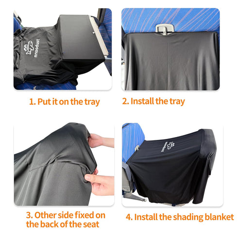 NNOODUST Pack Airplane Blackout for Baby Airplane Blackout Blanket for Plane Sleep Pod Kids Travel Essentials Slumber