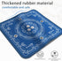 Gedgan 32.4x32.4 Inch Mahjong Mat - Elegant Blue with Lace Trim | Non-Slip Rubber Gaming Mat & Noise Reducer |