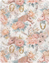 Pigsaly 27x39 Inch Crib Sheets Watercolor Horse Roses Baby Sheet for Standard Crib Mattress Boys Girls Toddler Bed