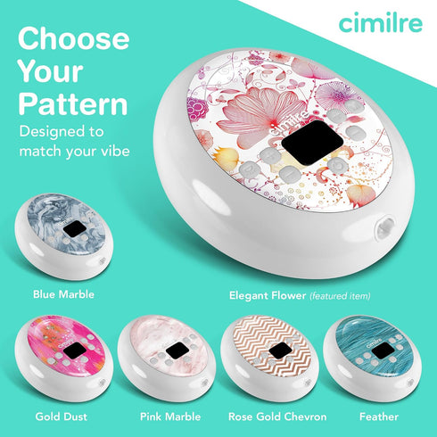 S6 S6+ Elegant Flowers Decal for and Breast Pump Floral Vinyl Cover, Precision Fit