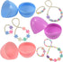 12 Pack Set JOYIN Prefilled Easter Eggs with Jewelry Toys, Different Designs of Necklaces and Bracelets Girls Jewelry