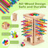WhimsiPlay 42 3 4 5 6 4-6, 3 Montessori Wooden Board Games, Colorful Sticks Math Learning Toys for Year Olds, Board
