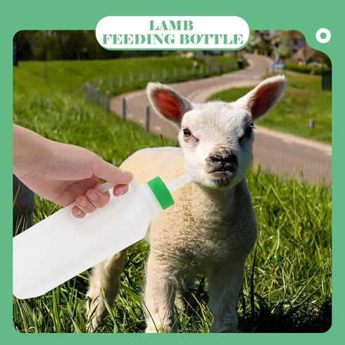 1 Set Lamb Feeding Bottle Sheep Feeding Bottle Plastic Animal Milk Bottle Lamb Nursing Bottle Calf Nursing Bottle Goat Feeding Bottle Pet Feeding Container Sheep Milk Bottles