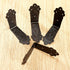 dophee 4Pcs Antique L Shaped Corner Guards, Decorative Edge Bracket Protectors with Mounting Screws