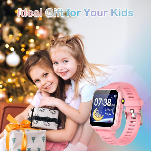 Kids Smart Watch Gift for Girls Age 3-12, Touch Screen with 24 Games, Music Player, Camera, Birthday Gifts