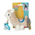 Nuby Soft Plush Pacifinder with Detachable Silicone Pacifier, 0-6 Months, Llama, Natural Cherry Shape, Multi