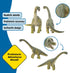 9.5" 4+ 14581 Schleich Dinosaurs - Brachiosaurus - Realistic, Durable Green Dinosaur Toy - Educational Fun Long Neck