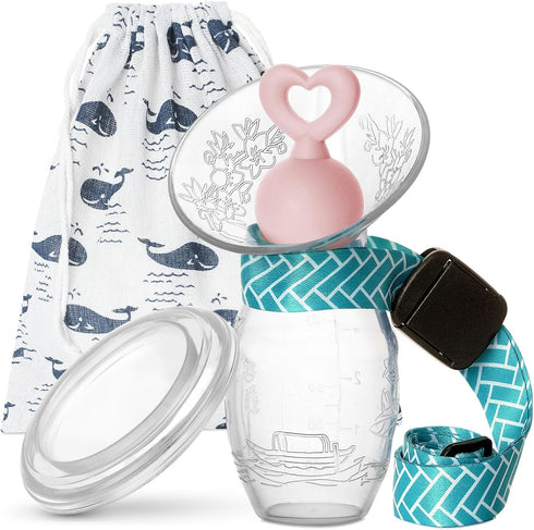 Bumblebee Manual Breast Pump with Breastfeeding Milk Saver Stopper& lid in Gift