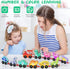 HELLOWOOD Dinosaur Toys for Toddlers Age 2-4, Wooden Dinosaur Train Set with Playmat and Storage Bag