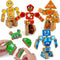 Coogam Snap Together Robot Builders for Toddlers, Wooden Take Apart Robot Build