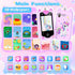 Lurkir 2.8 3 4 5 6 7 8 9 Kids Smart Phone Toys for Girls - Touchscreen Cell Phone for Kids Age Year Old with Dual