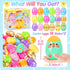 36 3.15" SevenQ Plastic Easter Eggs Empty Fillable Pcs Printed Colorful Egg for Hunt Basket Stuffers for Teens Pinata
