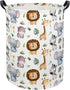 HIYAGON Baby Laundry Hamper Basket for Nursery, Cute Kids Toys Storage Bin Organizer, Animal Room Decor (Animal)