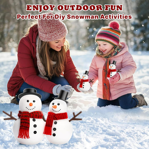 300 30 180 30 60 Outivity Pcs Snowman Crafts DIY Kits for Winter Kids, Classroom & Group Craft Supplies, Includes Mini