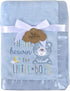 30x40 Cozy Baby Nursery Blanket with Satin Trim - Blue for All Babies